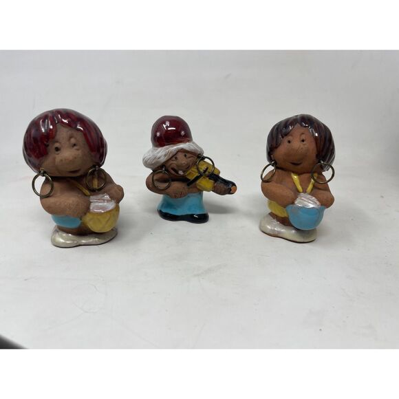 Vtg TORE BORG Troll Musician Family Oddity MCM Swedish MCM Pottery Scandinavian - Picture 6 of 11